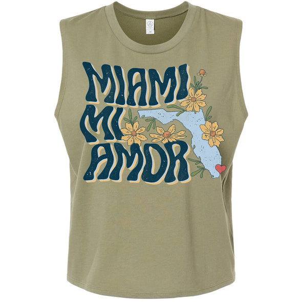 Miami mi Amor Florida Cropped Tank
