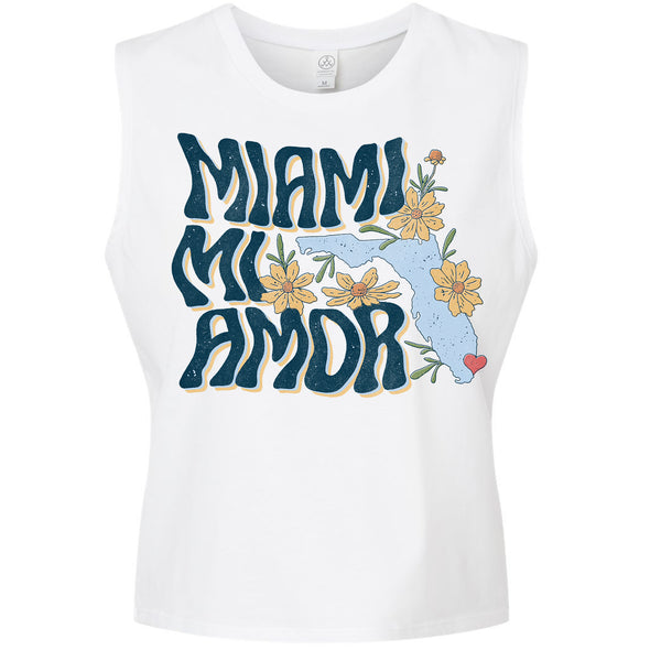 Miami mi Amor Florida Cropped Tank