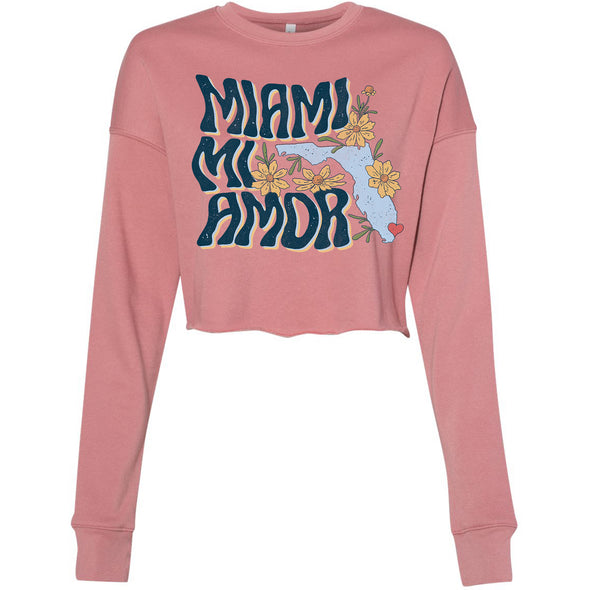 Miami mi Amor Florida Cropped Sweater