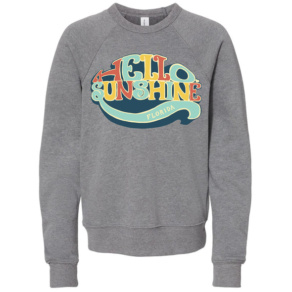 Hello Sunshine Florida Raglan Youth Sweater