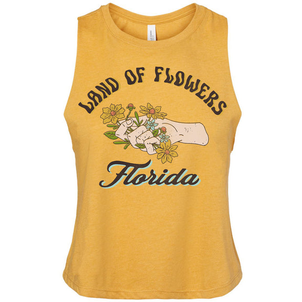 Land of Flowers Florida Cropped Tank