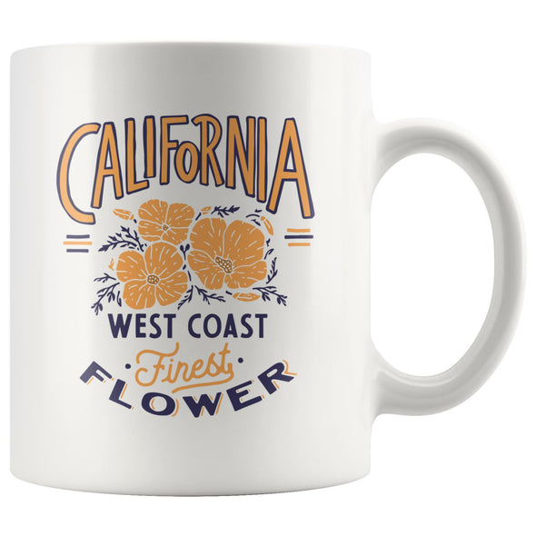 CA Finest Poppies Light Orange Ceramic Mug-CA LIMITED