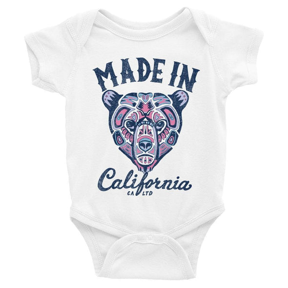 CA Mosaic Bear Baby Onesie-CA LIMITED