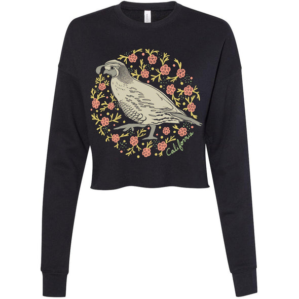 CA Poppy Quail Cropped Sweater-CA LIMITED