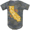 CA State With Poppies Baby Onesie-CA LIMITED