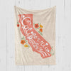 CA State With Poppies Blanket-CA LIMITED