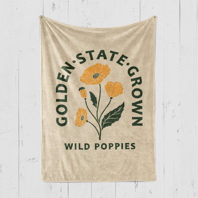 CA Wild Poppies Blanket-CA LIMITED