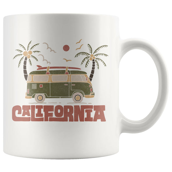 Cali Van Green Ceramic Mug-CA LIMITED