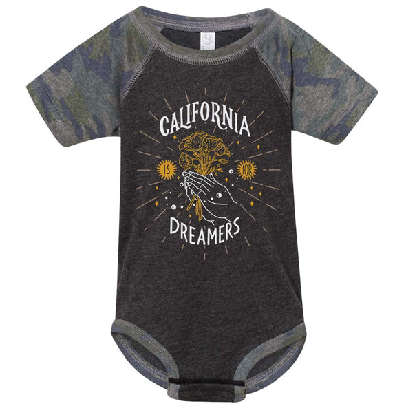 California Dreamers Baseball Baby Onesie-CA LIMITED