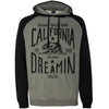 California Dreamin Raglan Hoodie-CA LIMITED