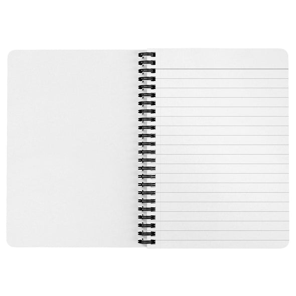 California Dreaming Stripes Black Spiral Notebook-CA LIMITED