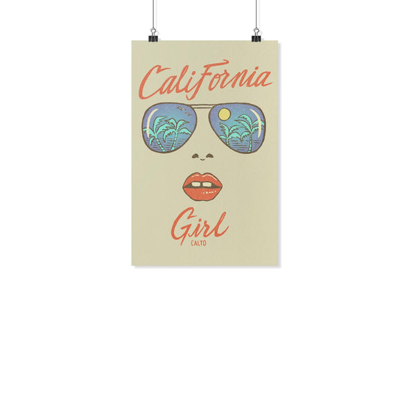 California Girl Glasses Cream Poster-CA LIMITED