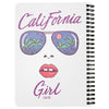 California Girl Glasses White Spiral Notebook-CA LIMITED
