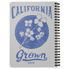 California Grown Circle Grey Spiral Notebook-CA LIMITED