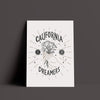 California Is For Dreamers Light Grey Poster-CA LIMITED