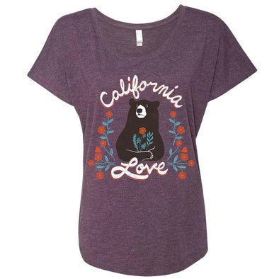 California Love Bear purple dolman-CA LIMITED