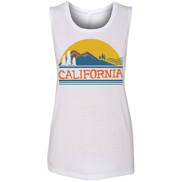 California Mountains Muscle Tank-CA LIMITED