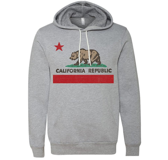 California Republic State Flag Pullover Hoodie-CA LIMITED