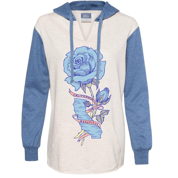 California Rose Two Tones Hoodie-CA LIMITED