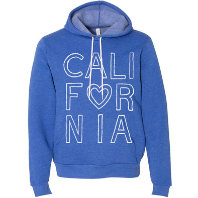 California outline royal Pullover Hoodie-CA LIMITED