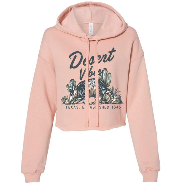 Desert Vibes Texas Cropped Hoodie-CA LIMITED