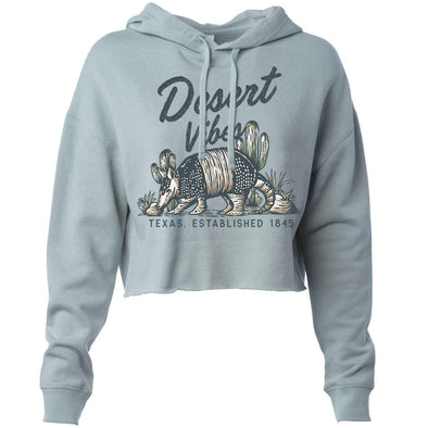 Desert Vibes Texas Cropped Hoodie-CA LIMITED