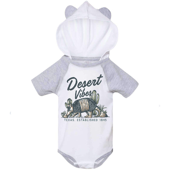 Desert Vibes Texas Hooded Baby Onesie-CA LIMITED