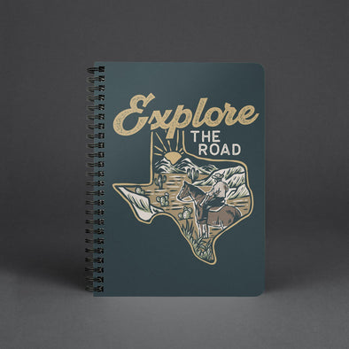 Explore the Road Texas Dark Teal Notebook-CA LIMITED