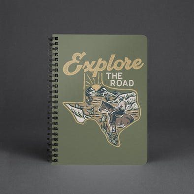 Explore the Road Texas Finch Green Notebook-CA LIMITED