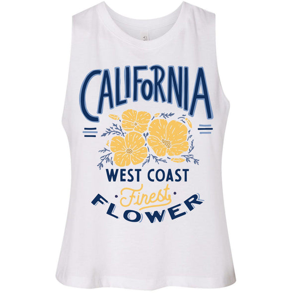 Finest Poppies Cropped Tank-CA LIMITED