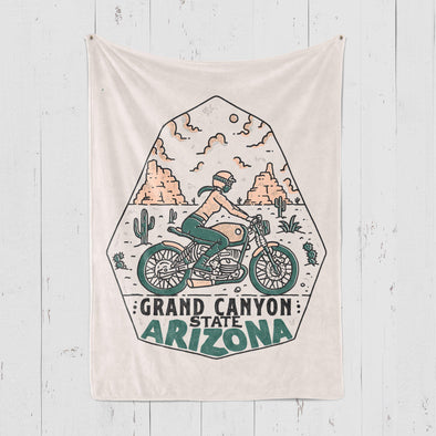 Grand Canyon Motorbike Arizona Blanket-CA LIMITED