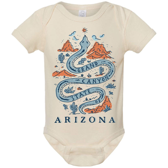Grand Canyon Snake Arizona Baby Onesie-CA LIMITED
