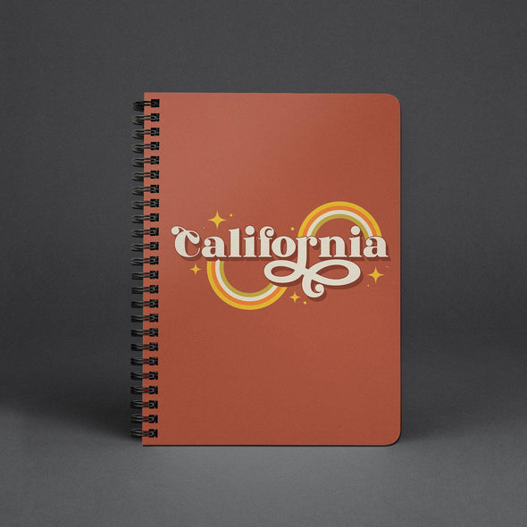 Groovy California Brick Spiral Notebook-CA LIMITED
