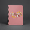 Groovy California Mauve Spiral Notebook-CA LIMITED