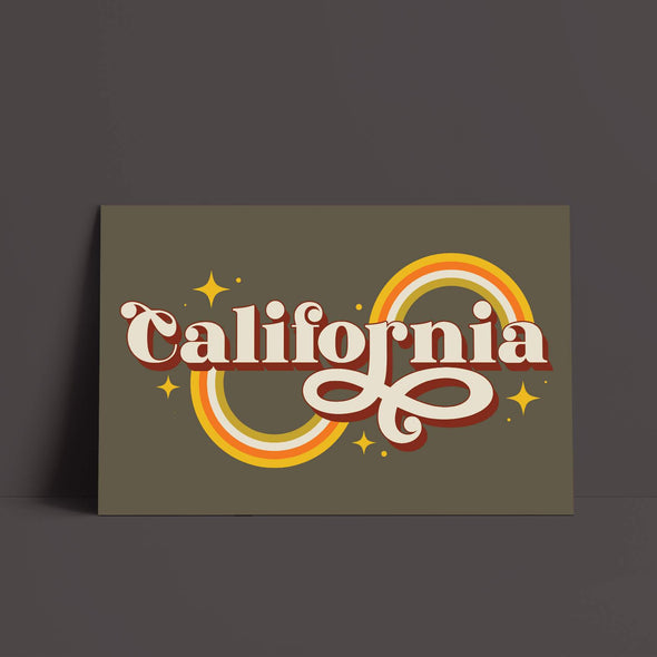 Groovy California Military Green Poster-CA LIMITED