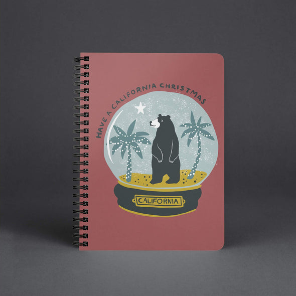 Have a California Christmas Red Spiral Notebook-CA LIMITED
