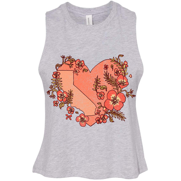 Heart State Cropped Tank-CA LIMITED