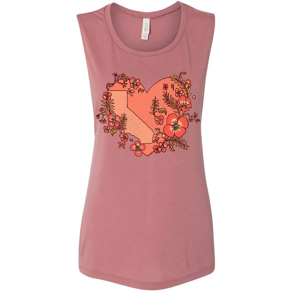 Heart State Muscle Tank-CA LIMITED