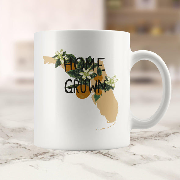 Home Grown FL Peach Ceramic Mug-CA LIMITED