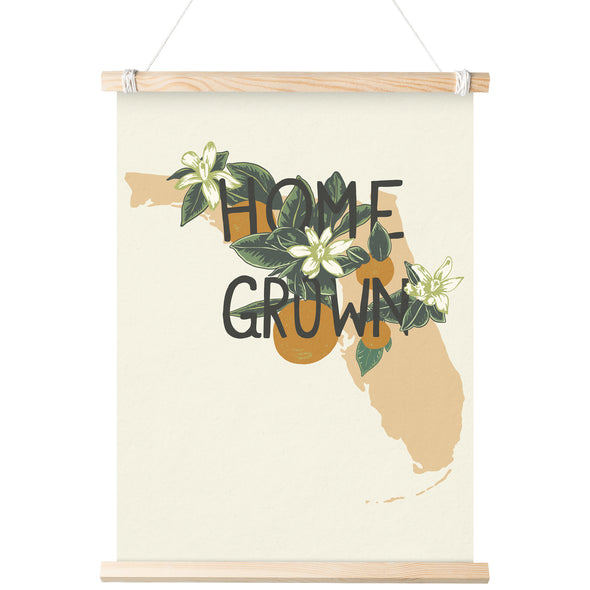 Home Grown Florida Cream Poster