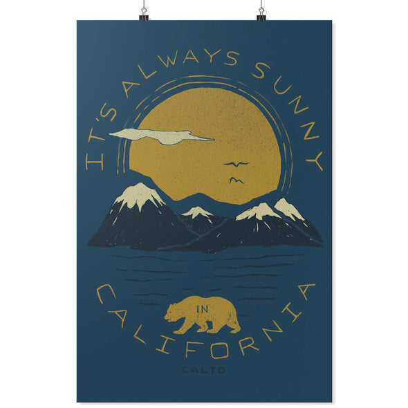 It's Always Sunny In California Blue Poster-CA LIMITED