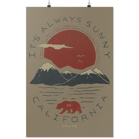 It's Always Sunny In California Warm Grey Poster-CA LIMITED