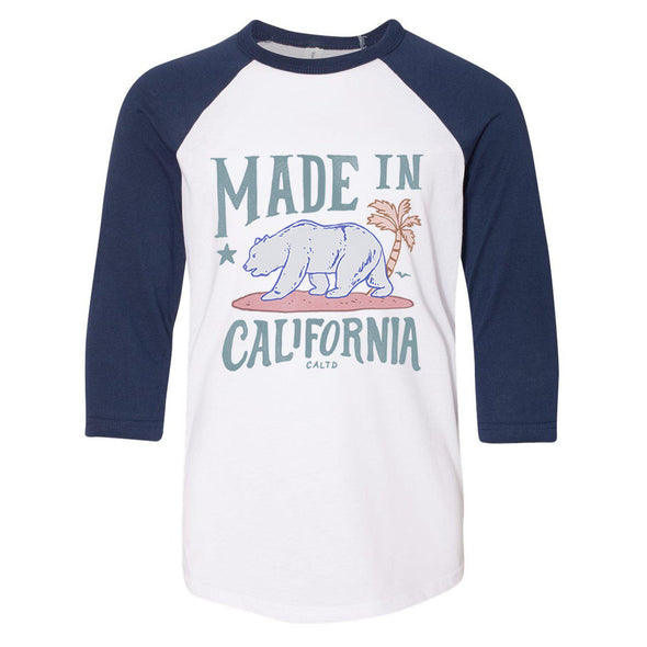 Made In California Youth Baseball Tee-CA LIMITED