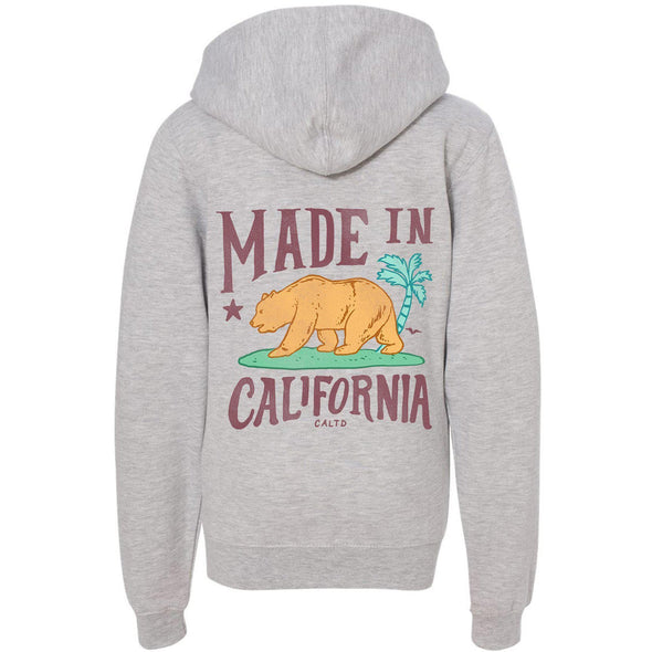 Made In California Youth Zip Up Hoodie-CA LIMITED