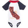 Map CA Love Baseball Baby Onesie-CA LIMITED