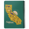 Map CA Love Blue Green Spiral Notebook-CA LIMITED