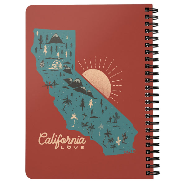 Map CA Love Red Spiral Notebook-CA LIMITED