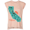 Map CA Love Rolled Sleeve Tank-CA LIMITED