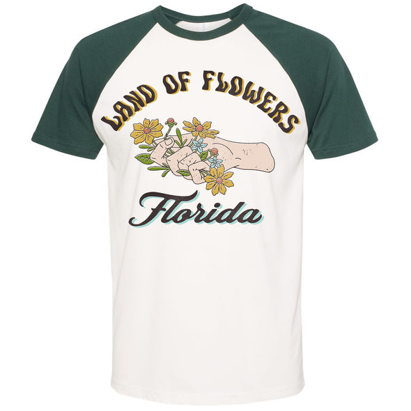 Land of Flowers Florida Raglan Tee