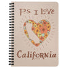 P.S. I Love California Cream Spiral Notebook-CA LIMITED